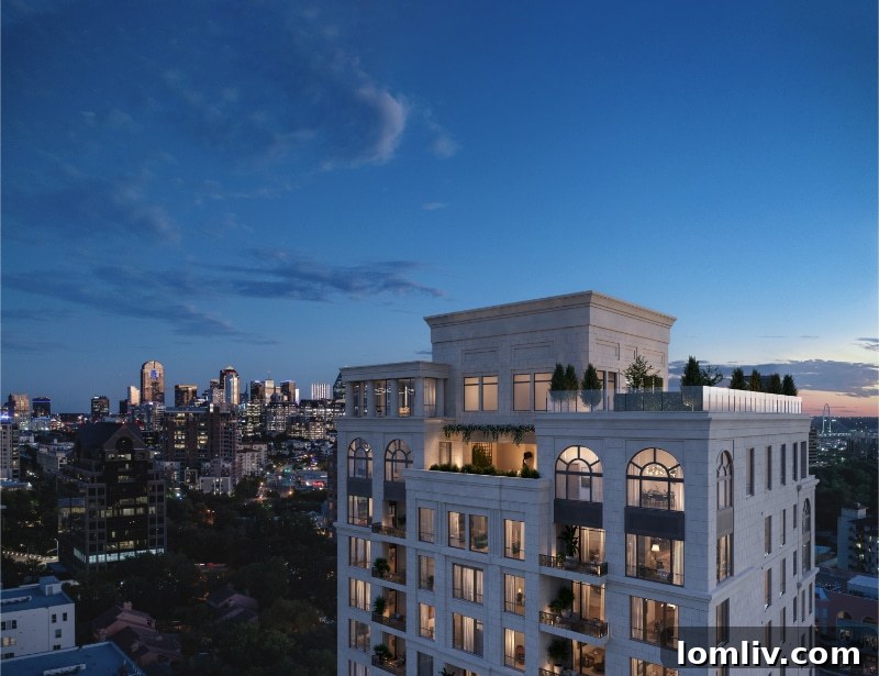 Conceptual rendering of Rosewood Residences Turtle Creek exterior