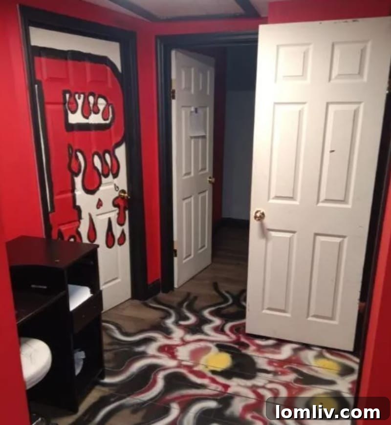 anarchy, Jacksonville, bikers, dining room decor, unconventional design