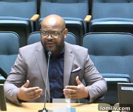 James Armstrong, President and CEO of Builders of Hope, advocating for affordable housing.