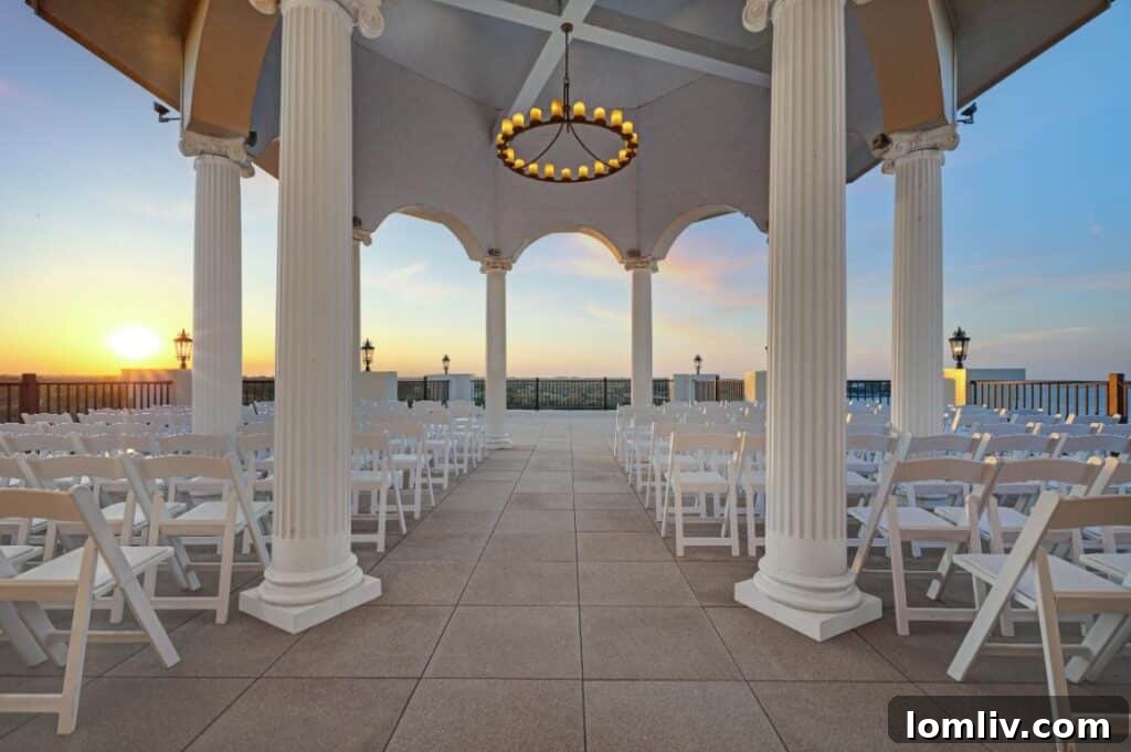 Lake Whitney's Parsons Castle A $5.5 Million Fairytale Ready for Its Next Chapter 6 An elegant dining room or banquet hall in Parsons Castle, set for a formal gathering or celebration.