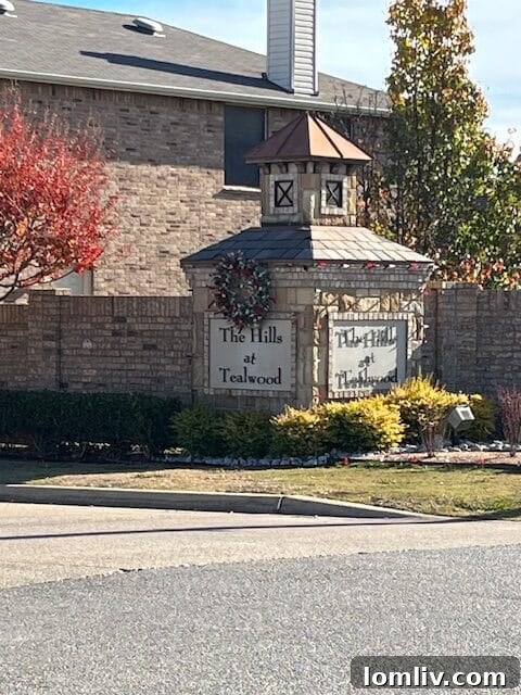 The Hills at Tealwood neighborhood street