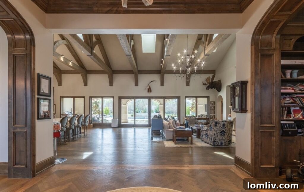 Fort Worth's Luxury Landscape: Expansive Estates Flourish in Texas' Fastest-Growing City 8 Lush, mature trees and meticulously maintained grounds contribute to the serene ambiance of the estate.