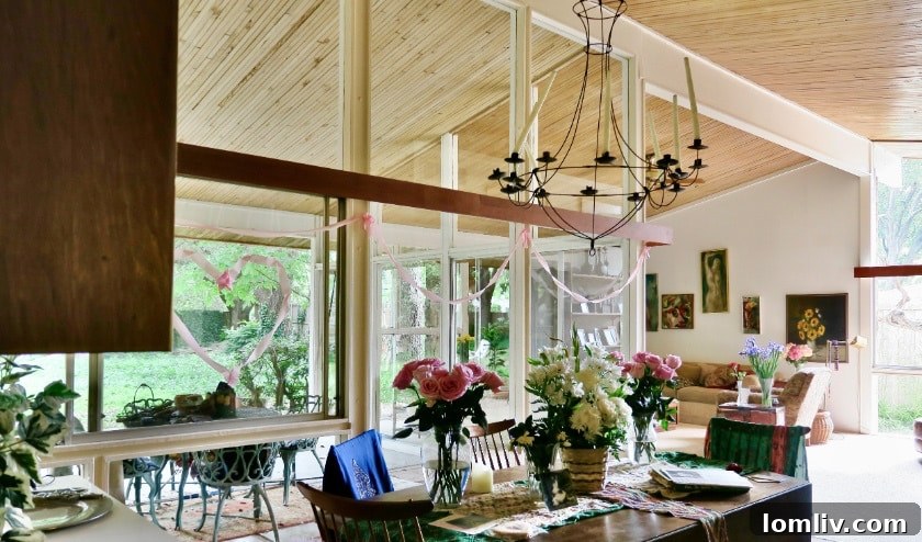 Midcentury Modern Ranch Living Room
