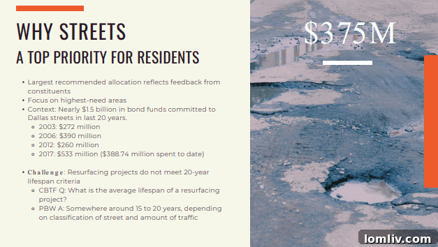 Community Bond Task Force presentation on project categories