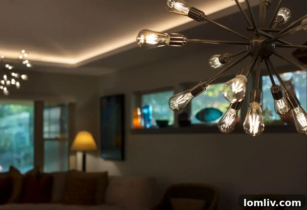 Wynnewood North Midcentury: A Tour of Its Irresistible Charms 8 Bright living space with large windows, modern decor, and a seamless flow of natural light, embodying contemporary elegance.