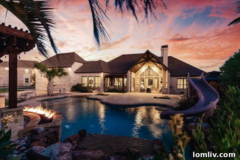 Black Hills Willow Springs Heath The City of Many Aliases 2 Aerial view of a luxurious home nestled in the green landscape of Heath, Texas, showcasing its expansive grounds and elegant design.