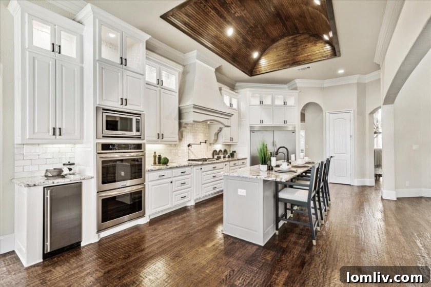 Black Hills Willow Springs Heath The City of Many Aliases 6 A glimpse into the gourmet kitchen of the Heath residence, featuring high-end appliances and elegant finishes, ideal for culinary enthusiasts.