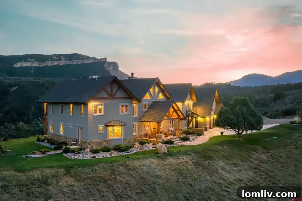 Mountain Memories estate exterior, a luxurious property overlooking Durango.