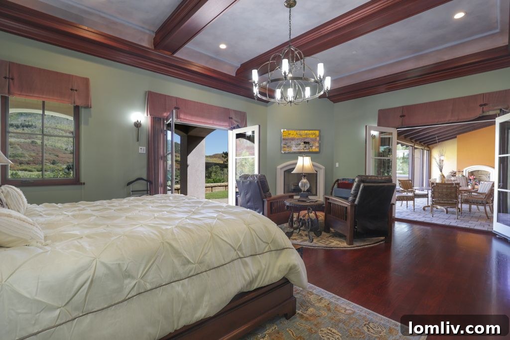 Home theater with plush seating and snack bar at Wildflower Ranch.