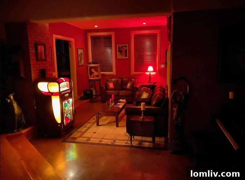 Artistic and musical corner in a gothic home