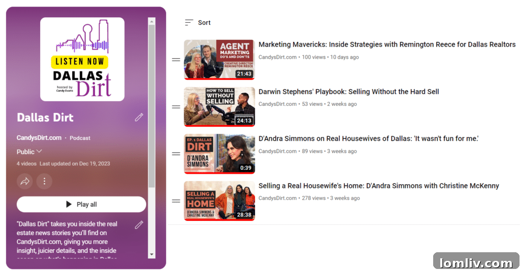 Dallas Dirt Reveals 8 Real Estate Secrets: Why Trust Takes More Than Talk 3 Screenshot of Dallas Dirt podcast on YouTube