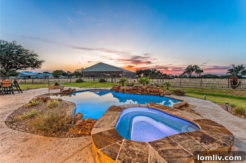 Pool area at 1704 Silverado Drive
