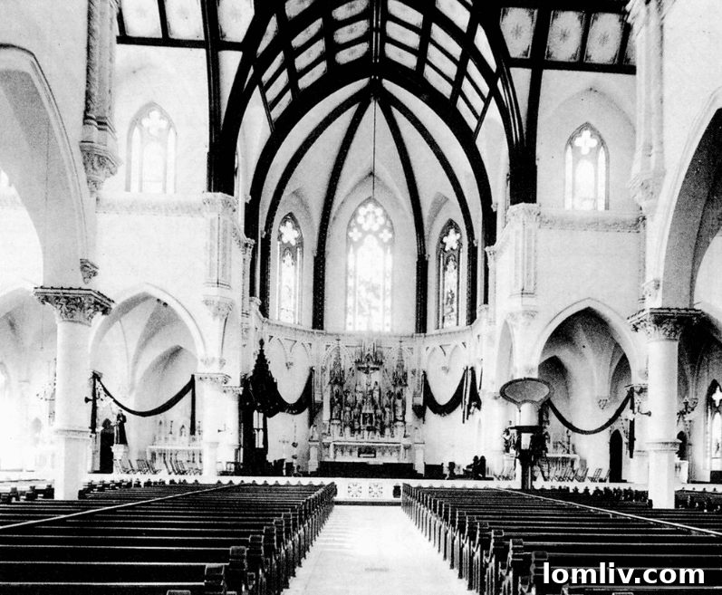 Historical photograph of Cathedral Guadalupe's exterior