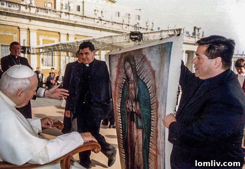 New image of Our Lady of Guadalupe blessed by Pope John Paul II for the Dallas Cathedral