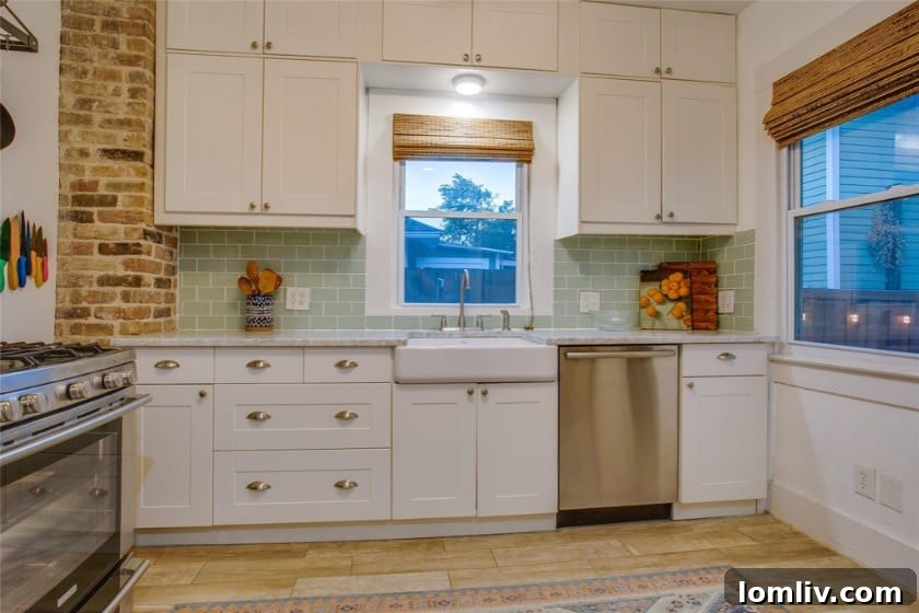 Kitchen cabinets extended to ceiling at 814 N. Clinton Avenue