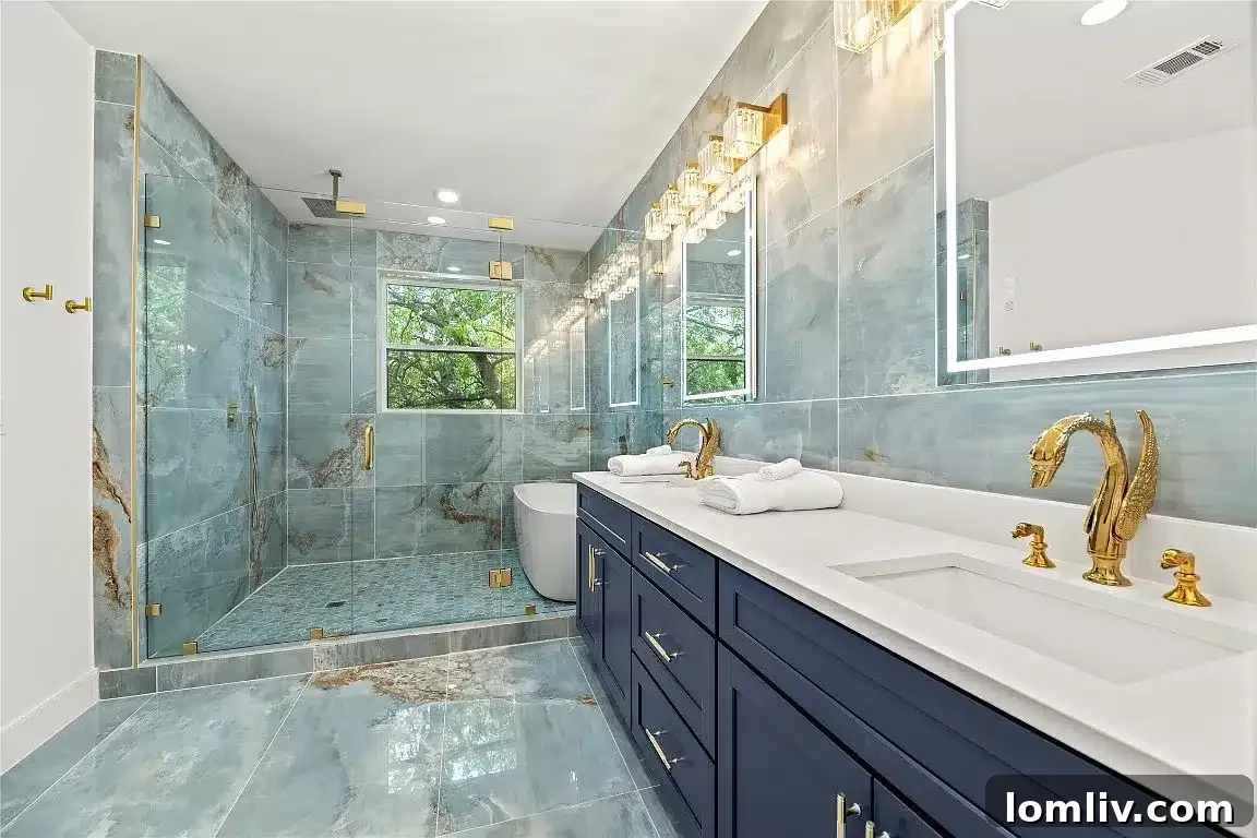 Bathroom vanity with ample under-sink storage
