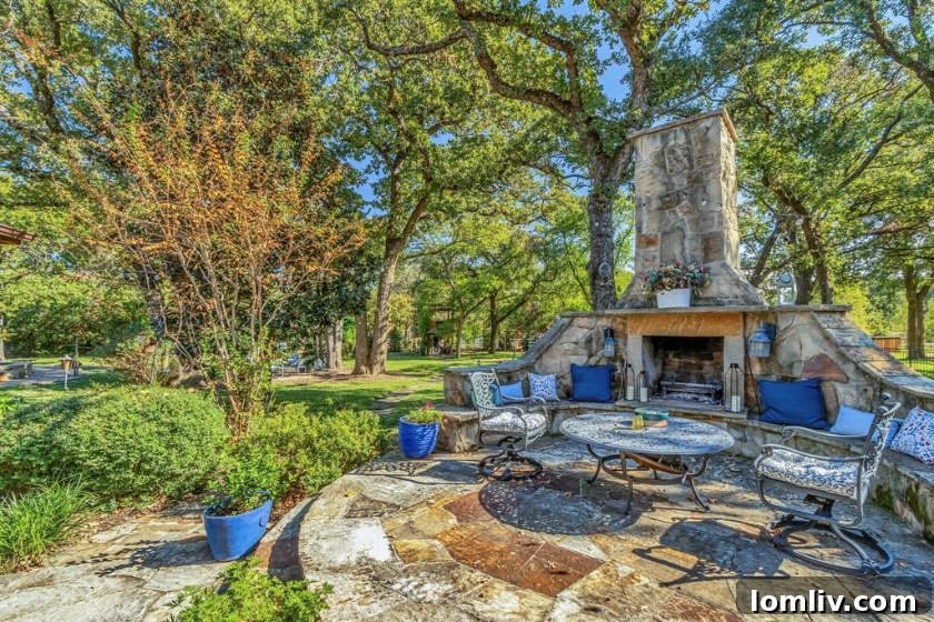 RE/MAX DFW Associates Liz Snowden Uncovers a Prime Flower Mound Property 14 Stunning backyard with a heated saltwater pool, spa, and outdoor fireplace in Flower Mound