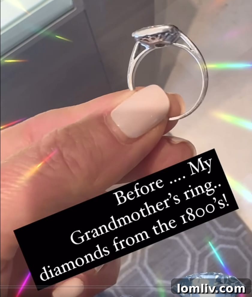 Skibell Fine Jewelry Breathes New Life into Estate Gems 6 Before and after images of a stunning ring transformation.