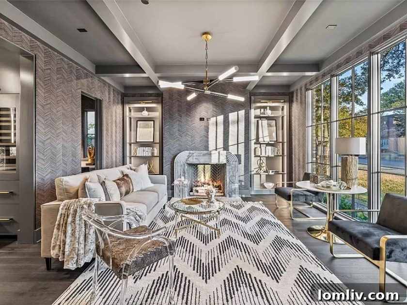 Interior design of the University Park luxury home