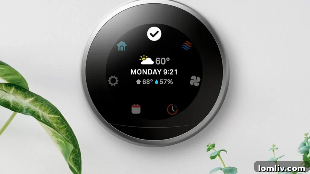 62 Lucrative Products Dominating 2024 Sales 4 A smart thermostat displaying temperature and settings