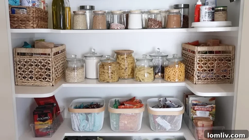 62 Lucrative Products Dominating 2024 Sales 32 A pantry organized with clear, airtight storage containers for dry goods