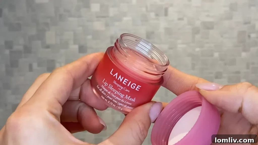 62 Lucrative Products Dominating 2024 Sales 39 A jar of Laneige Lip Sleeping Mask with a small applicator