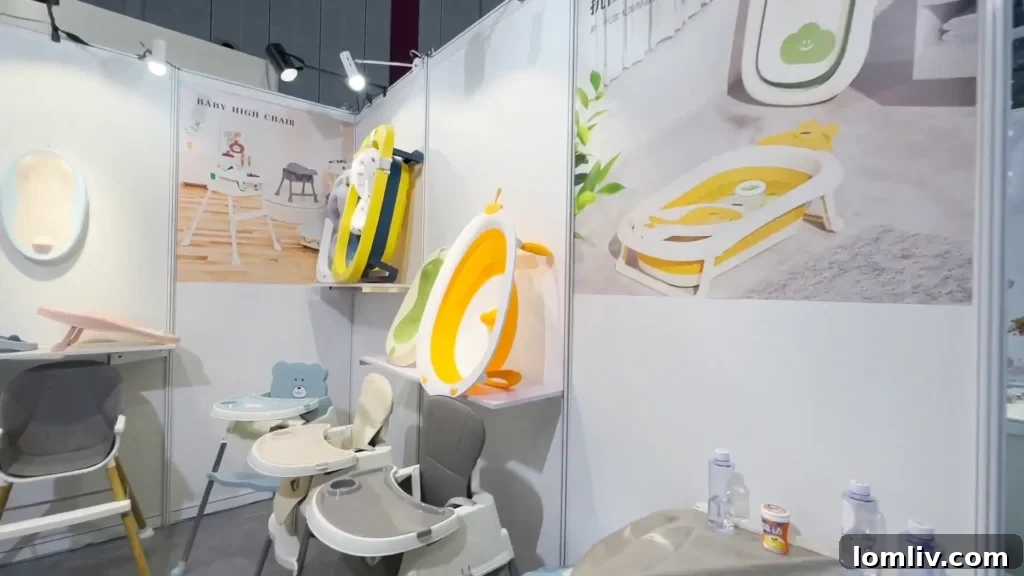 62 Lucrative Products Dominating 2024 Sales 52 A range of baby and maternity products, including a baby carrier, monitor, and stylish diaper bag