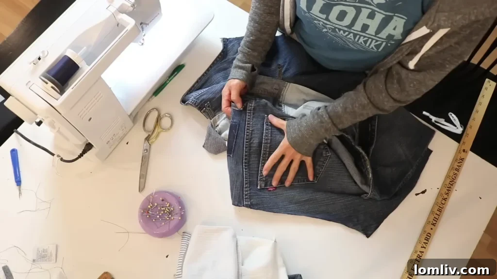 62 Lucrative Products Dominating 2024 Sales 61 Fashionable upcycled denim jacket with unique patchwork details