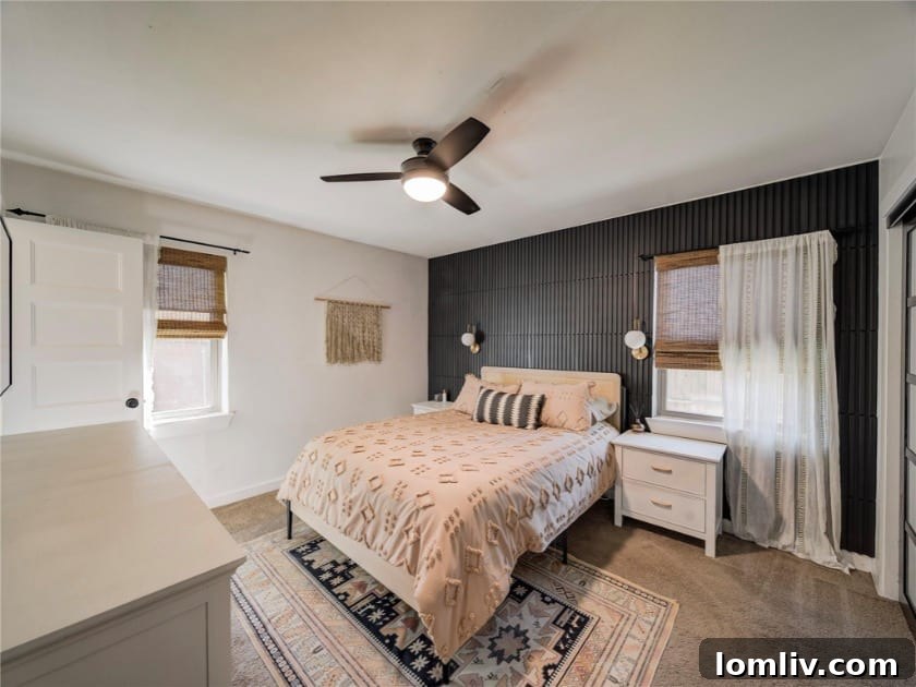 Hallway Laundry with Sliding Doors