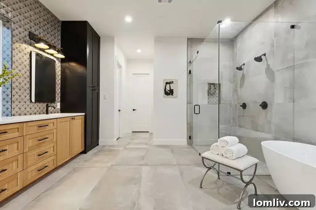 Dallas Designer Adriana Meyer Unveils Her Fabulous New Masterpiece 8 Serene primary bedroom with abundant natural light and outdoor access