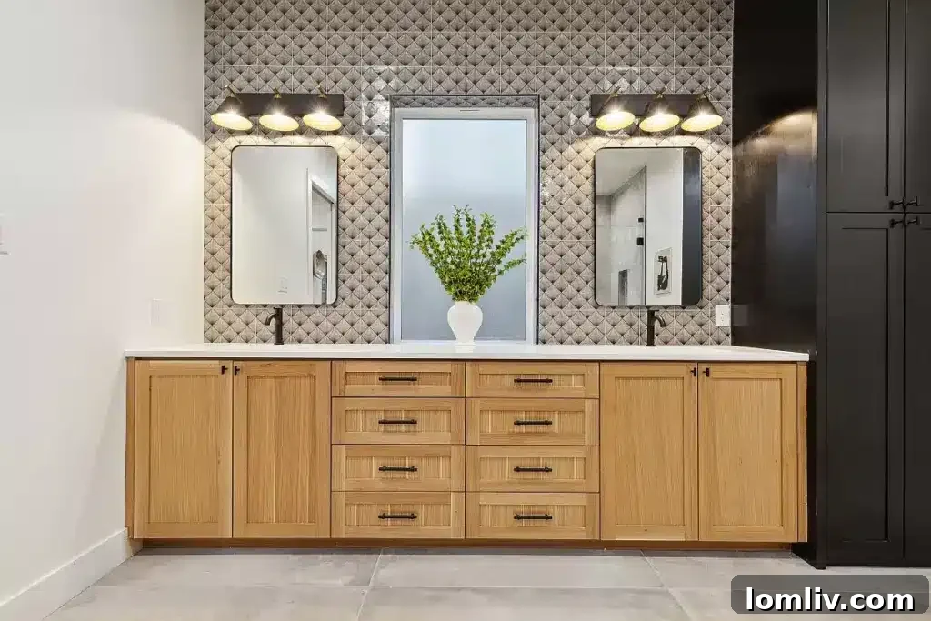 Dallas Designer Adriana Meyer Unveils Her Fabulous New Masterpiece 9 Stylish primary bedroom featuring minimalist decor and a warm ambiance