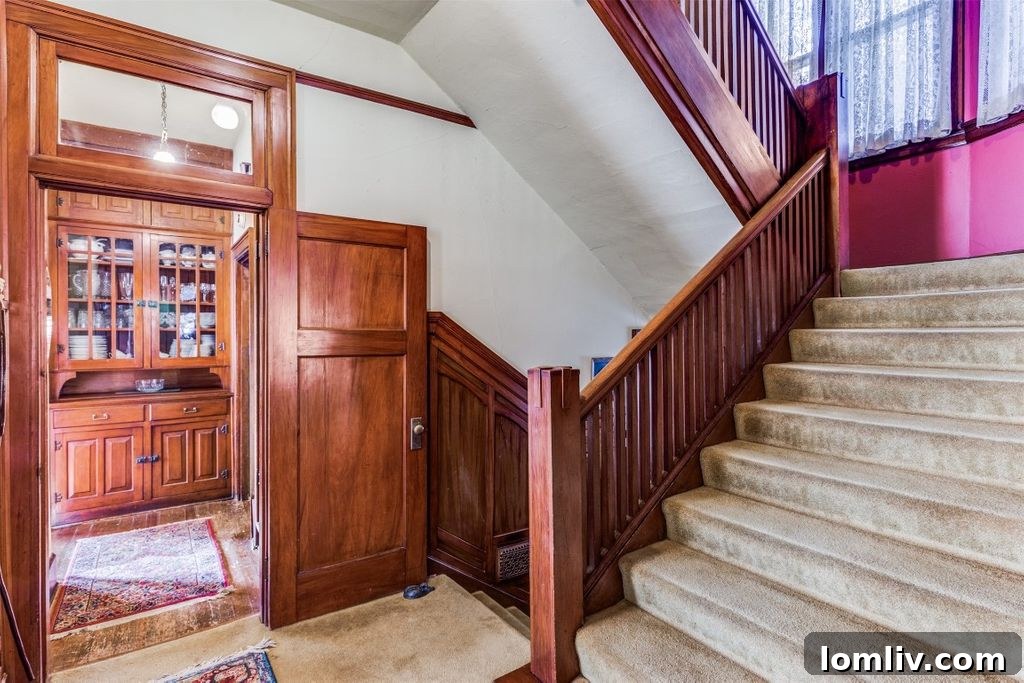 Elizabeth Boulevard's Rescued Haven: A Preservationist's Private Retreat 10 Built-in china cabinet