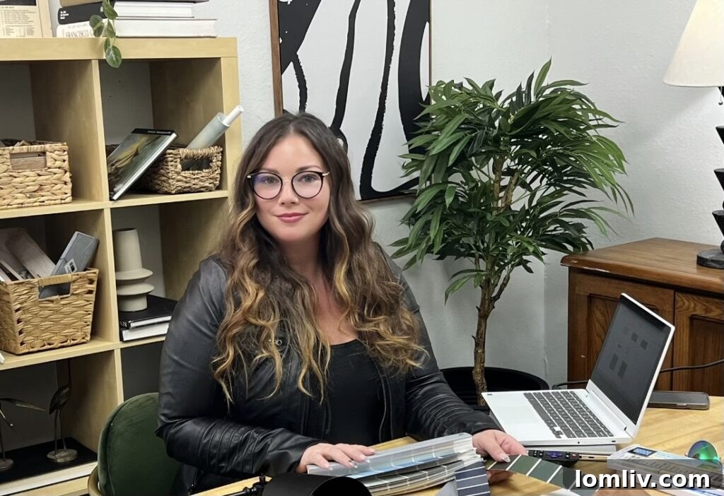 Portrait of Sarah Nowak, expert stager and interior designer.