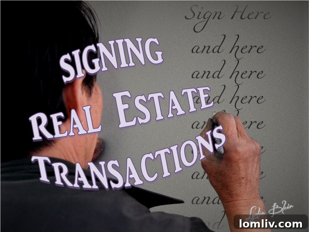 Real Estate Closing Documents and Signatures