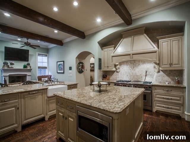 Luxurious master bathroom with spa tub and dual vanities