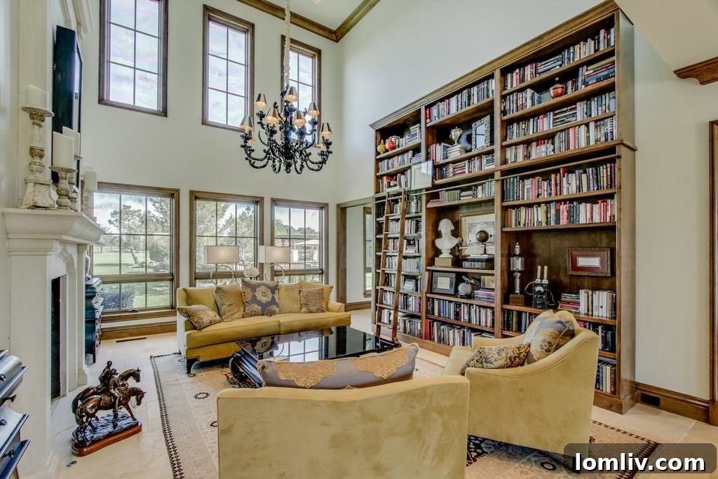 Glenn Beck'in Devasa Vaquero Malikanesi Aniden Satışa Çıktı: İçini Gezin 5 Elegant dining room with chandelier and large window overlooking the golf course
