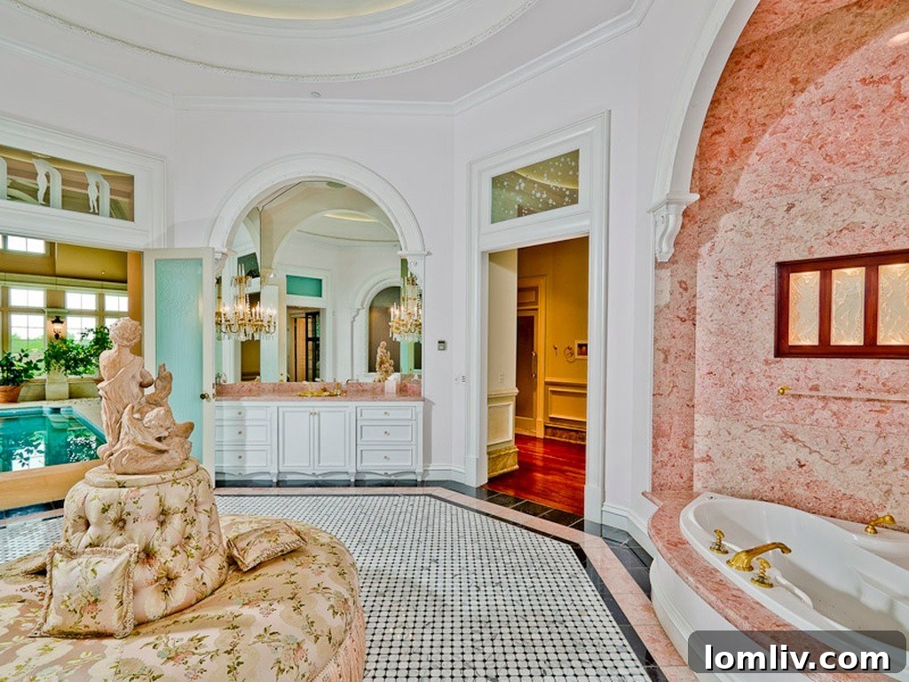 Luxurious gold-accented interior design at Champ d'Or