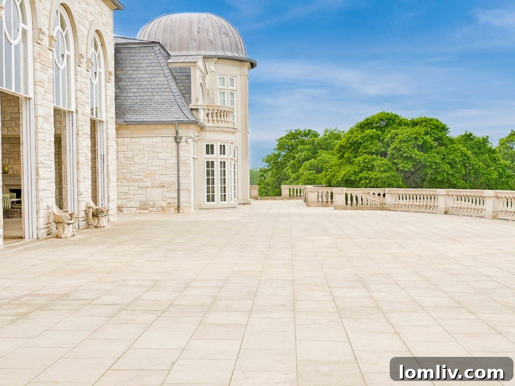 Elegant landscaping and water features at Champ d'Or