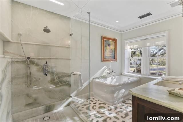 Guest bathroom with classic design
