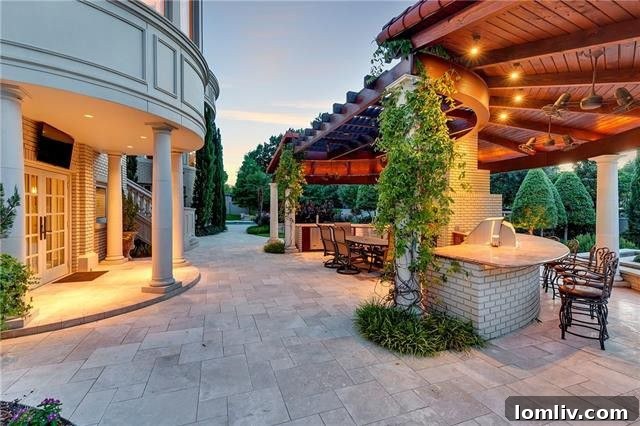 Architectural elegance of the Baldridge House at dusk