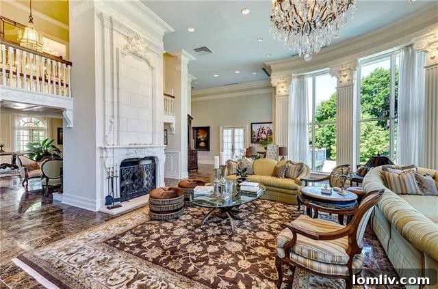 Luxurious lounge area in The Baldridge House