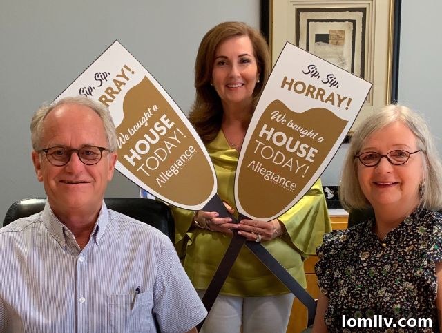 Realtor Judy Steinberg with clients at closing