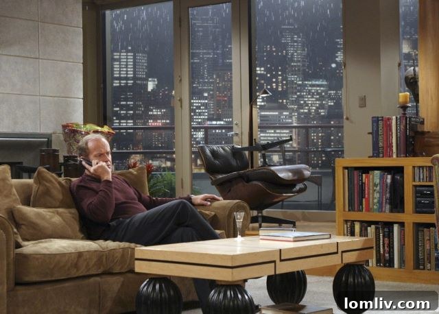 Frasier Crane's apartment, a focal point of the iconic TV show.