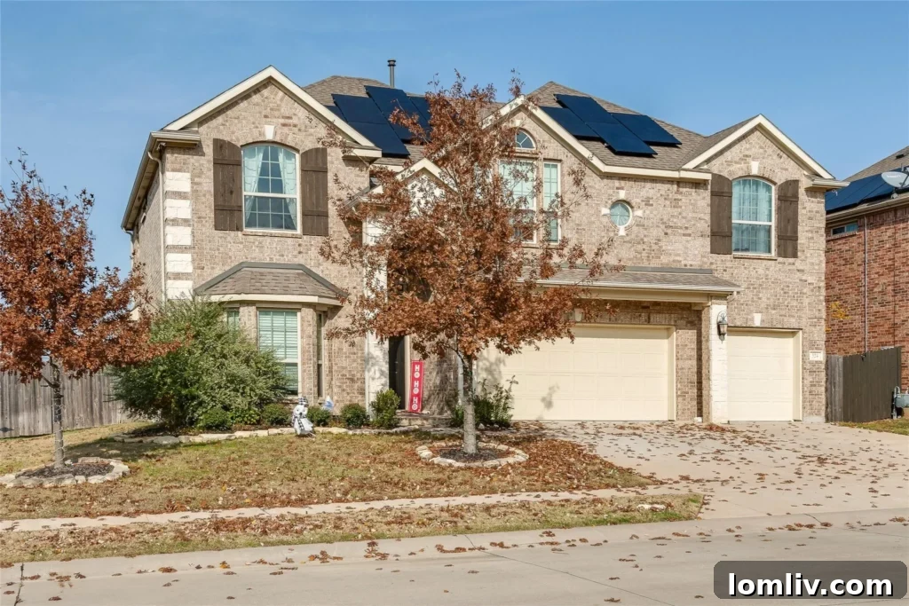 A modern suburban home in Celina, Texas, with a well-maintained lawn and traditional architecture, hinting at hidden depths within.
