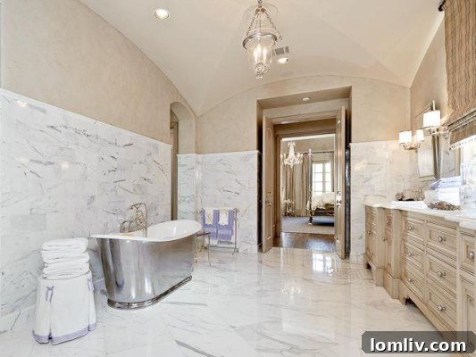 Troy Aikman Trades Highland Home for Tatum-Brown Masterpiece on Normandy 12 3801 Normandy Master Bath