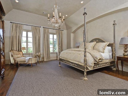Troy Aikman Trades Highland Home for Tatum-Brown Masterpiece on Normandy 13 3801 Normandy Master Bedroom