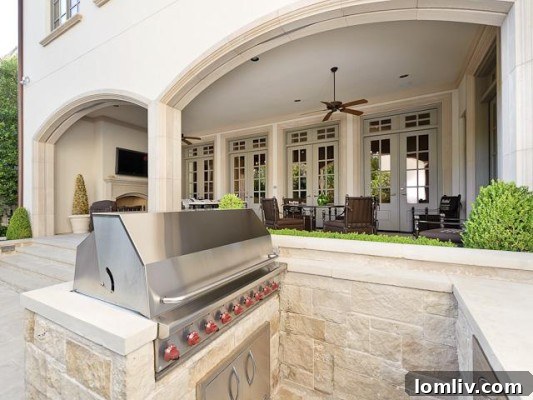 Troy Aikman Trades Highland Home for Tatum-Brown Masterpiece on Normandy 19 3801 Normandy Patio Kitchen
