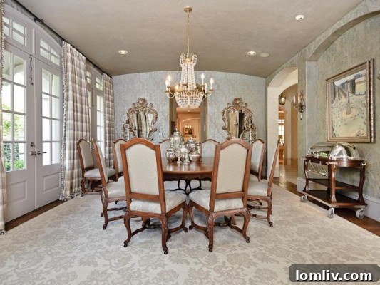 Troy Aikman Trades Highland Home for Tatum-Brown Masterpiece on Normandy 8 3801 Normandy Dining Room
