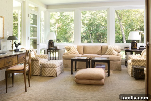 Converted outdoor dining area into family gallery and breakfast area