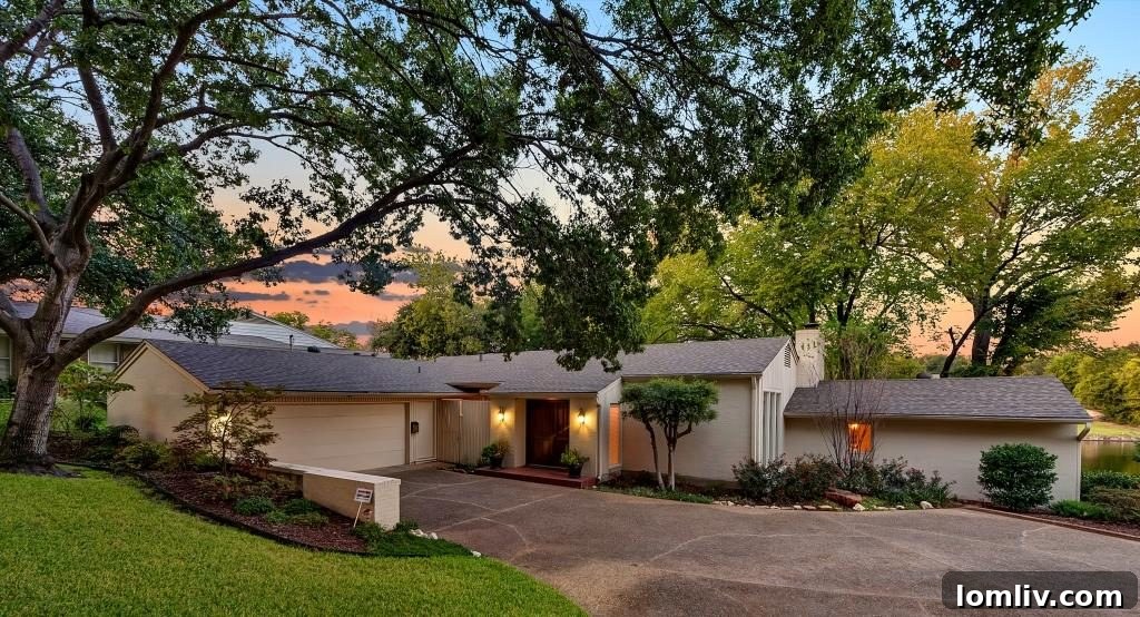 4105 Rowan Drive in the evening